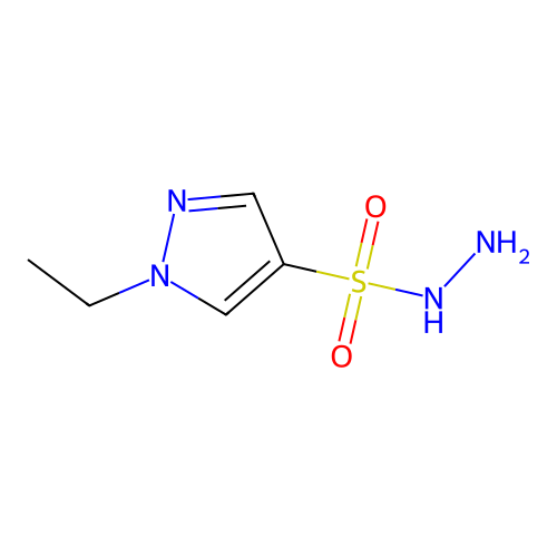 1-ethyl-1H-pyrazole-4-sulfonohydrazide structure