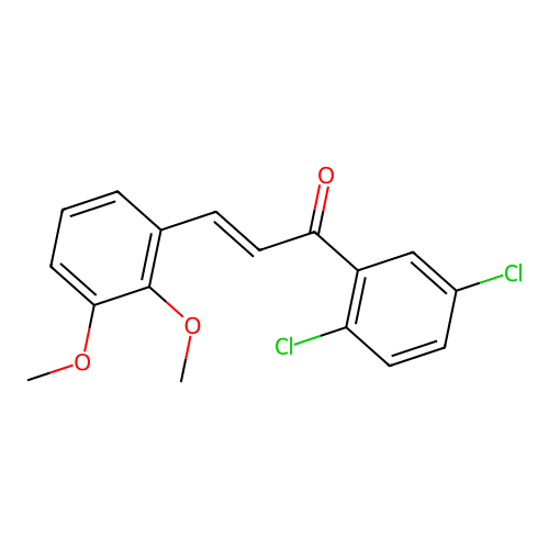 (2E)-1-(2,5-Dichlorophenyl)-3-(2,3-dimethoxyphenyl)prop-2-en-1-one structure