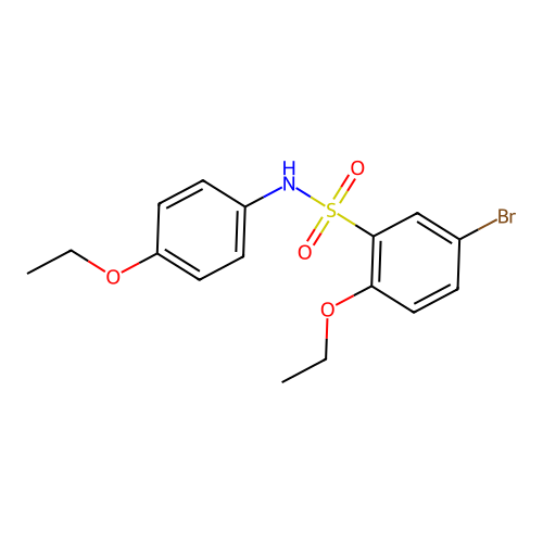 5-bromo-2-ethoxy-N-(4-ethoxyphenyl)benzenesulfonamide structure