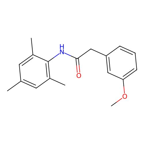 3-Methoxy-N-(2,4,6-trimethylphenyl)benzeneacetamide structure