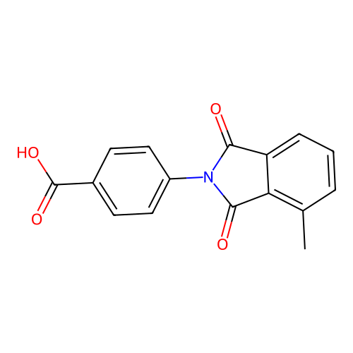 4-(4-Methyl-1,3-dioxo-1,3-dihydro-2H-isoindol-2-YL)benzoic acid structure