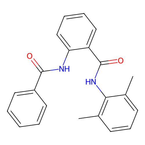 2-benzamido-N-(2,6-dimethylphenyl)benzamide structure
