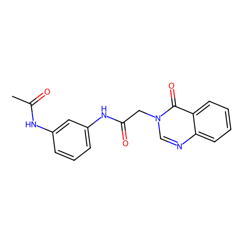 N-[3-(acetylamino)phenyl]-2-(4-oxoquinazolin-3(4H)-yl)acetamide structure