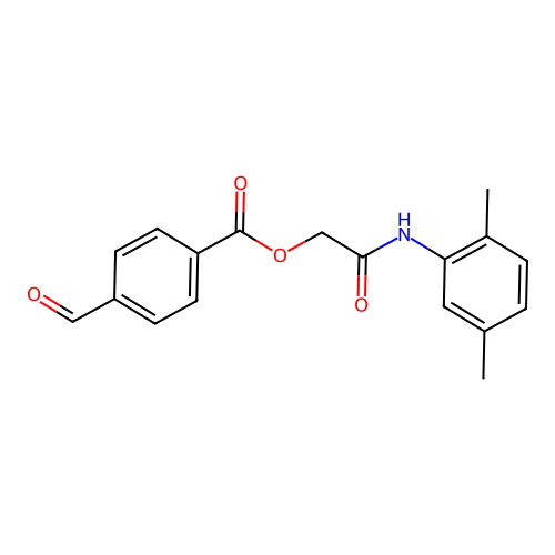 2-[(2,5-Dimethylphenyl)amino]-2-oxoethyl 4-formylbenzoate structure