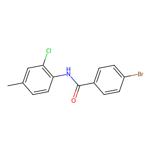 4-bromo-N-(2-chloro-4-methylphenyl)benzamide structure