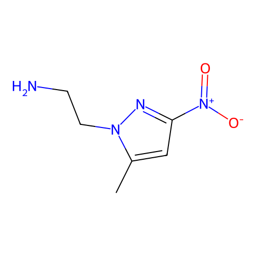 2-(5-Methyl-3-nitro-pyrazol-1-yl)-ethylamine structure