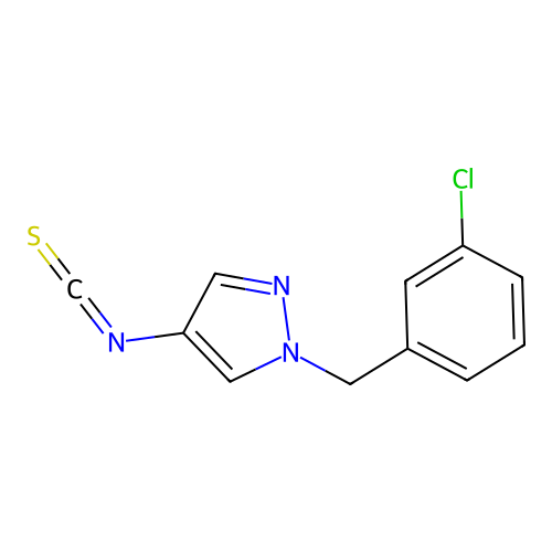 1-(3-Chloro-benzyl)-4-isothiocyanato-1H-pyrazole structure