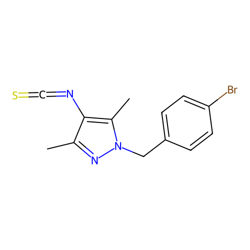 1-(4-Bromo-benzyl)-4-isothiocyanato-3,5-dimethyl-1H-pyrazole structure