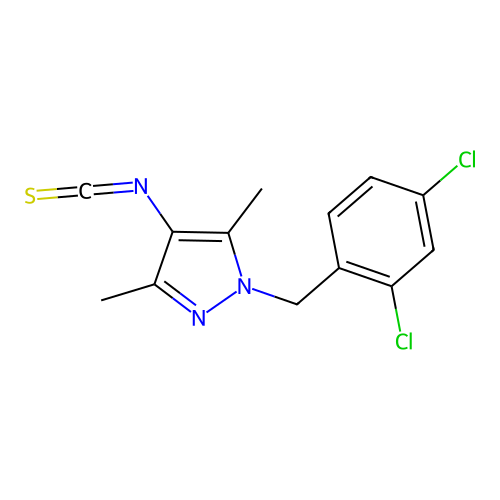 1-(2,4-Dichloro-benzyl)-4-isothiocyanato-3,5-dimethyl-1H-pyrazole structure