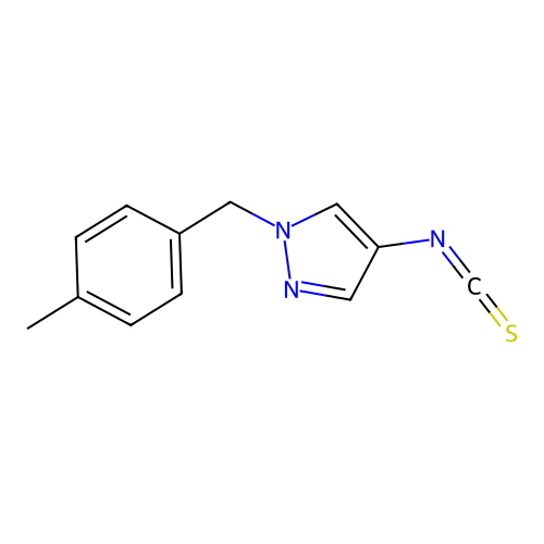 4-Isothiocyanato-1-(4-methyl-benzyl)-1H-pyrazole structure