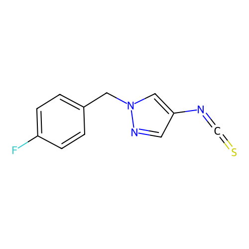 1-(4-Fluoro-benzyl)-4-isothiocyanato-1H-pyrazole structure