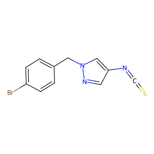 1-(4-Bromo-benzyl)-4-isothiocyanato-1H-pyrazole structure