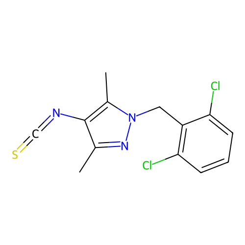 1-(2,6-Dichloro-benzyl)-4-isothiocyanato-3,5-dimethyl-1H-pyrazole structure
