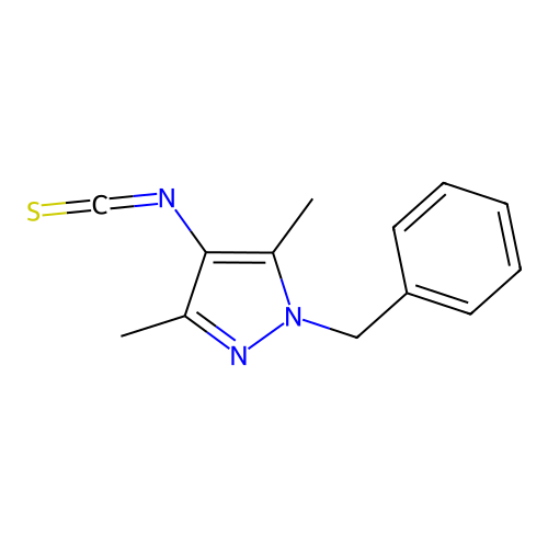 1-benzyl-4-isothiocyanato-3,5-dimethyl-1H-pyrazole structure