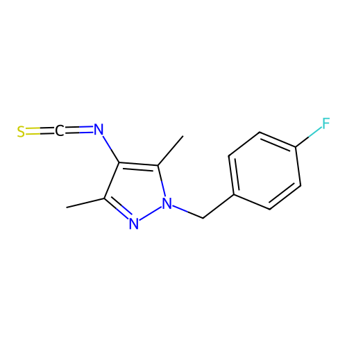 1-(4-Fluoro-benzyl)-4-isothiocyanato-3,5-dimethyl-1H-pyrazole structure