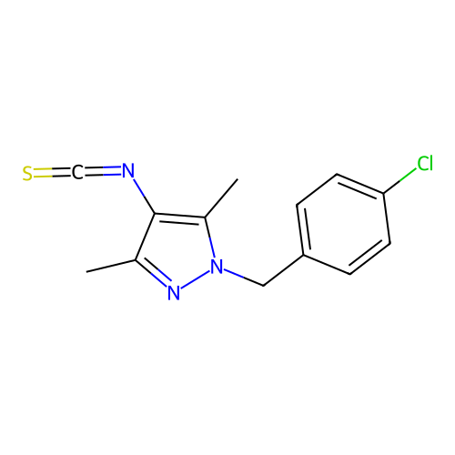 1-(4-Chloro-benzyl)-4-isothiocyanato-3,5-dimethyl-1H-pyrazole structure