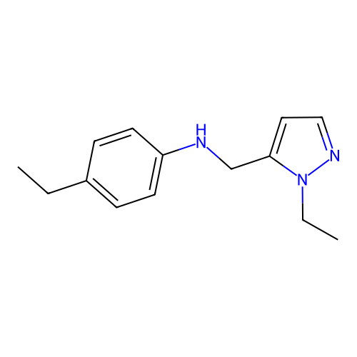 4-Ethyl-N-((1-ethyl-1H-pyrazol-5-yl)methyl)aniline structure