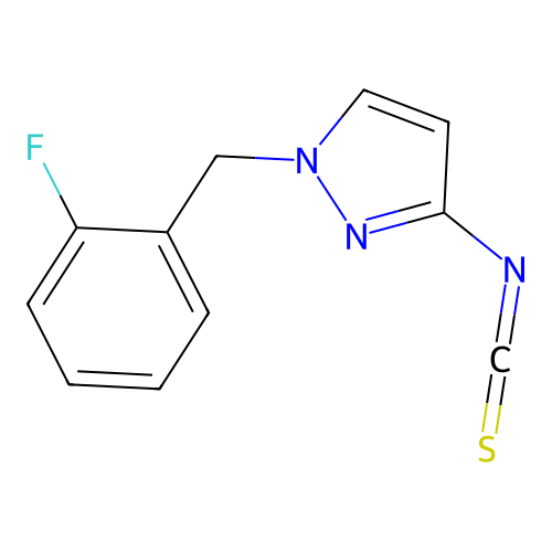 1-(2-Fluoro-benzyl)-3-isothiocyanato-1H-pyrazole structure