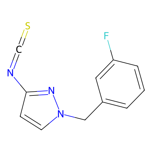 1-(3-Fluoro-benzyl)-3-isothiocyanato-1H-pyrazole structure