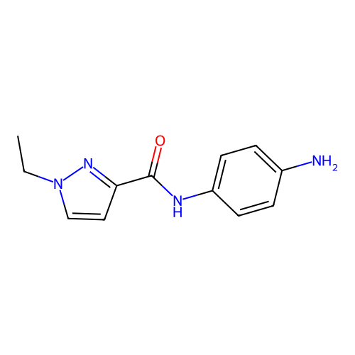 N-(4-aminophenyl)-1-ethyl-1H-pyrazole-3-carboxamide structure