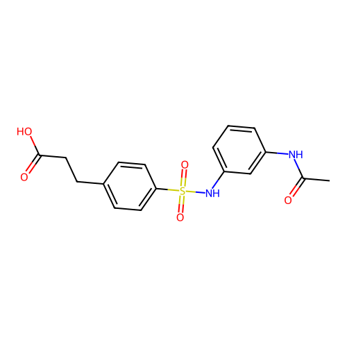 3-[4-[(3-acetamidophenyl)sulfamoyl]phenyl]propanoic Acid structure
