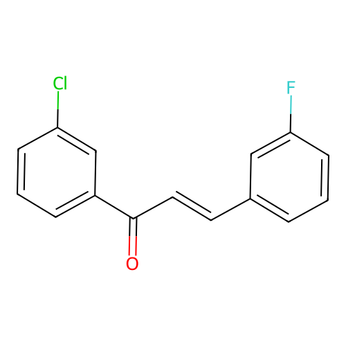 (2E)-1-(3-Chlorophenyl)-3-(3-fluorophenyl)prop-2-en-1-one structure