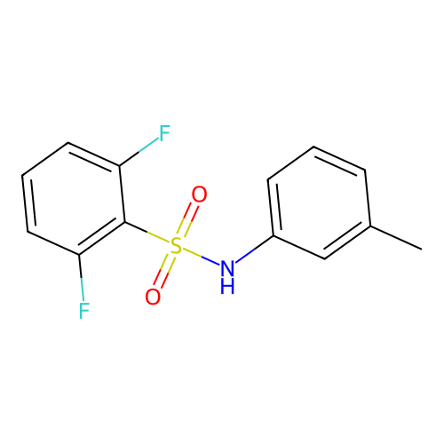 2,6-difluoro-N-(3-methylphenyl)benzenesulfonamide structure