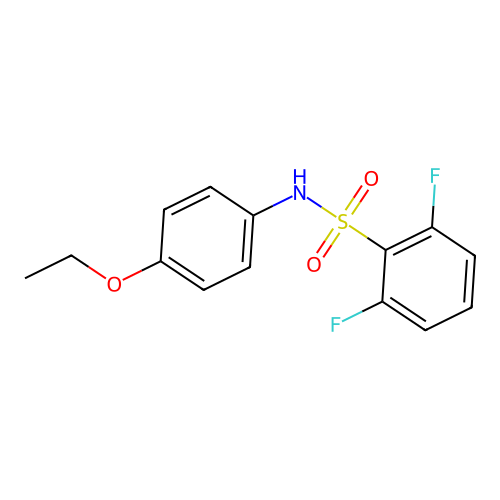 N-(4-ethoxyphenyl)-2,6-difluorobenzenesulfonamide structure