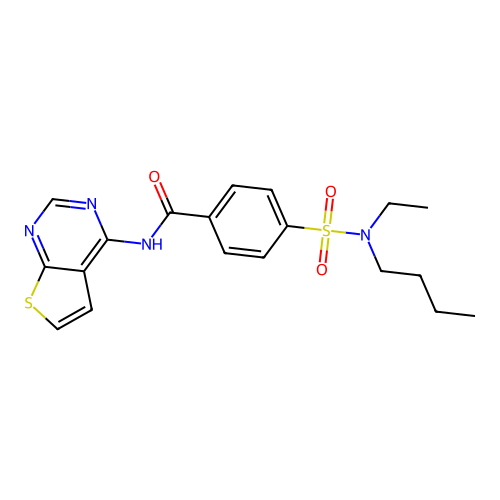 4-(N-butyl-N-ethylsulfamoyl)-N-(thieno[2,3-d]pyrimidin-4-yl)benzamide structure