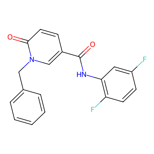 1-benzyl-N-(2,5-difluorophenyl)-6-oxo-1,6-dihydropyridine-3-carboxamide structure