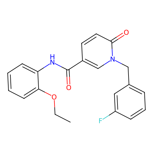 N-(2-ethoxyphenyl)-1-[(3-fluorophenyl)methyl]-6-oxopyridine-3-carboxamide structure