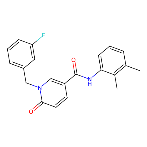 N-(2,3-dimethylphenyl)-1-[(3-fluorophenyl)methyl]-6-oxopyridine-3-carboxamide structure