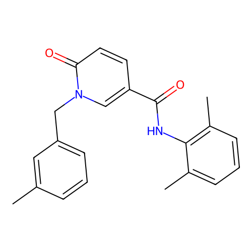 N-(2,6-dimethylphenyl)-1-[(3-methylphenyl)methyl]-6-oxopyridine-3-carboxamide structure