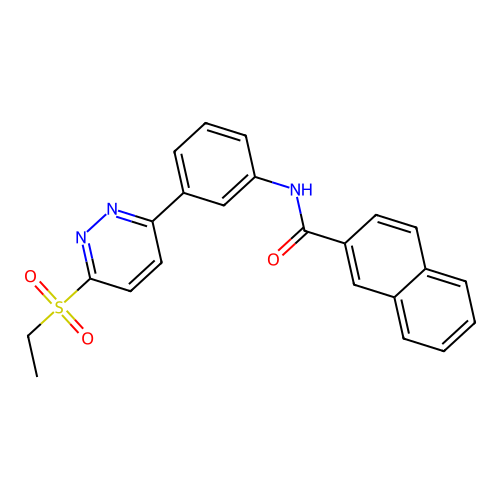 N-(3-(6-(ethylsulfonyl)pyridazin-3-yl)phenyl)-2-naphthamide structure