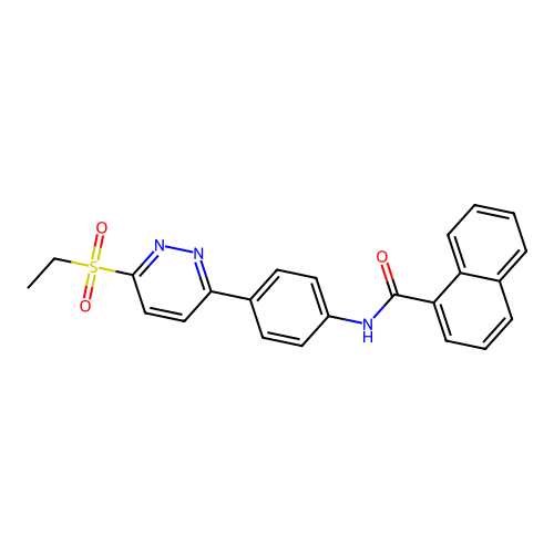 N-(4-(6-(ethylsulfonyl)pyridazin-3-yl)phenyl)-1-naphthamide structure