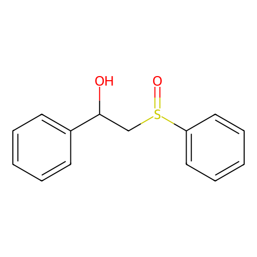 1-Phenyl-2-(phenylsulfinyl)ethanol structure