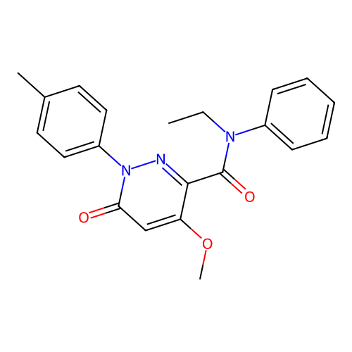N-ethyl-4-methoxy-1-(4-methylphenyl)-6-oxo-N-phenylpyridazine-3-carboxamide structure