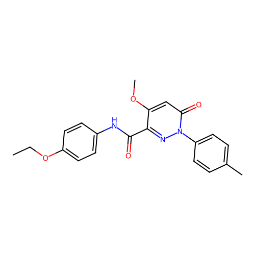 N-(4-ethoxyphenyl)-4-methoxy-1-(4-methylphenyl)-6-oxopyridazine-3-carboxamide structure