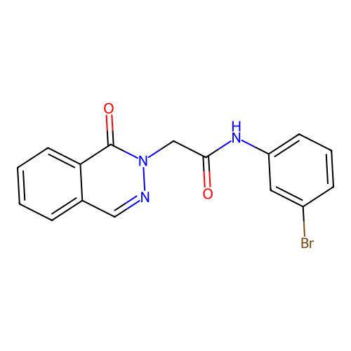 N-(3-bromophenyl)-2-(1-oxophthalazin-2(1H)-yl)acetamide structure