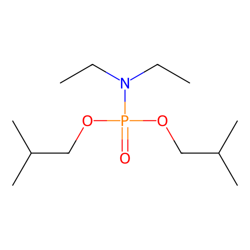 Diisobutyl diethylphosphoramidate structure