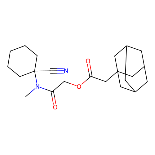 [(1-Cyanocyclohexyl)(methyl)carbamoyl]methyl 2-(adamantan-1-yl)acetate structure