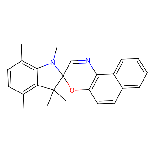 1,3,3,4,7-Pentamethylspiro[indoline-2,3'-naphtho[2,1-b][1,4]oxazine] structure