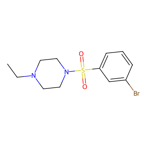 1-(3-Bromophenylsulfonyl)-4-ethylpiperazine structure