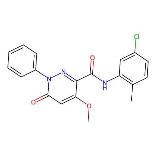 N-(5-chloro-2-methylphenyl)-4-methoxy-6-oxo-1-phenyl-1,6-dihydropyridazine-3-carboxamide structure