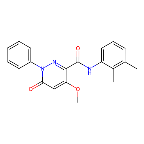 N-(2,3-dimethylphenyl)-4-methoxy-6-oxo-1-phenyl-1,6-dihydropyridazine-3-carboxamide structure