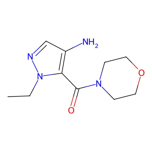 4-Amino-1-ethylpyrazol-5-yl morpholin-4-yl ketone structure