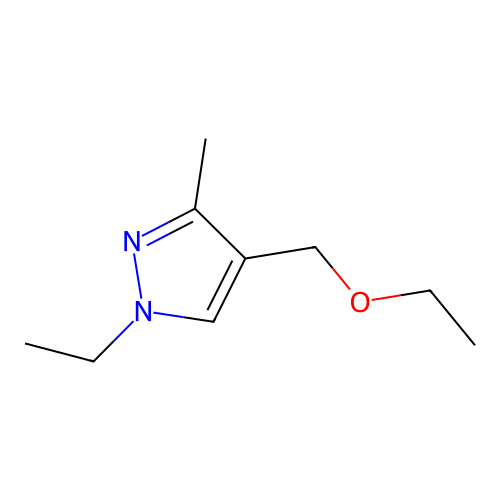 4-(ethoxymethyl)-1-ethyl-3-methyl-1H-pyrazole structure