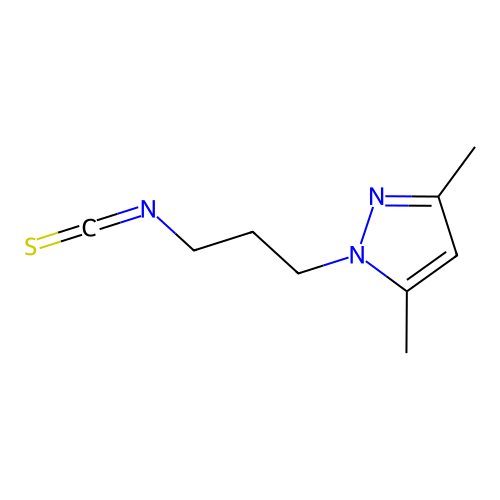1-(3-Isothiocyanato-propyl)-3,5-dimethyl-1H-pyrazole structure