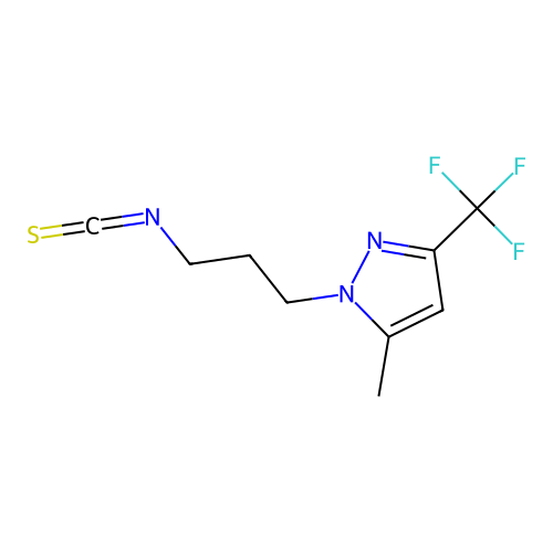 1-(3-Isothiocyanato-propyl)-5-methyl-3-trifluoromethyl-1H-pyrazole structure