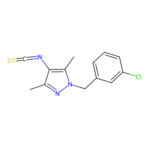 1-(3-Chloro-benzyl)-4-isothiocyanato-3,5-dimethyl-1H-pyrazole structure